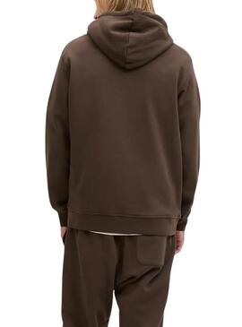 Felpa Jack and Jones Soho marrone per uomo