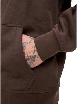 Felpa Jack and Jones Soho marrone per uomo