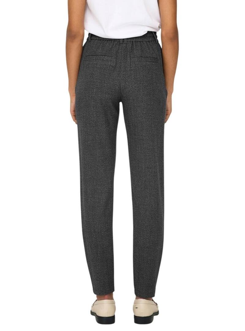 Pantaloni Only Poptrash Grigi scuri per donna