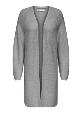 Cardigan Only Katia grigio per donna.