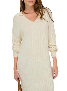 Abito Only Tessa beige per donna