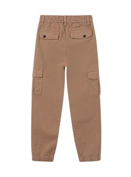 Pantaloni cargo Mayoral color tostato per bambino