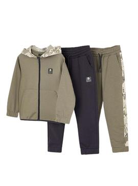 Tuta Mayoral 2 pantaloni stampati verde bambino