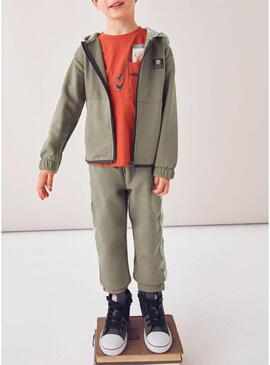Tuta Mayoral 2 pantaloni stampati verde bambino