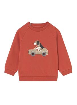 Tuta Mayoral arancione con auto 2 pantaloni per bambini