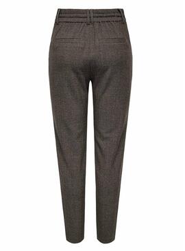 Pantaloni Only Poptrash marroni per Donna