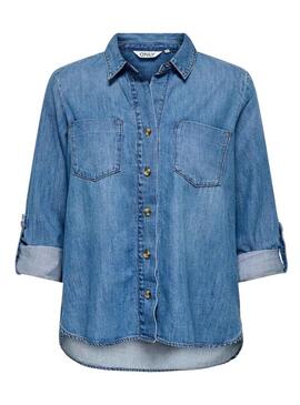Camicia Only Yasmin in denim leggero da donna