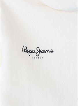 Felpa Pepe Jeans Anne bianca per ragazza
