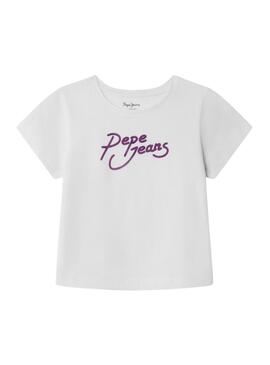 Maglietta Pepe Jeans Avani bianca per ragazza
