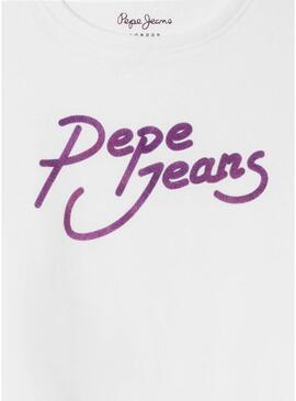 Maglietta Pepe Jeans Avani bianca per ragazza