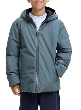 Giacca Jack and Jones Brook grigia reversibile per bambino