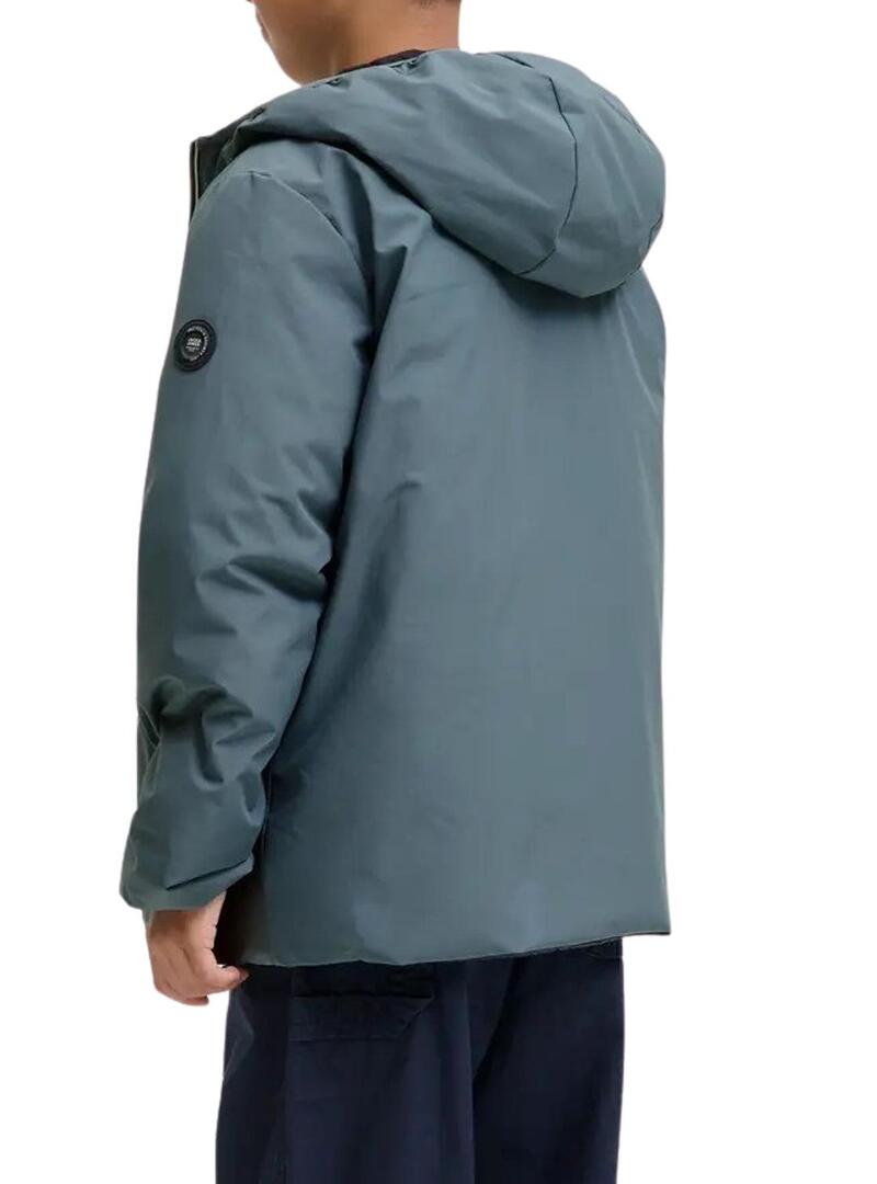 Giacca Jack and Jones Brook grigia reversibile per bambino