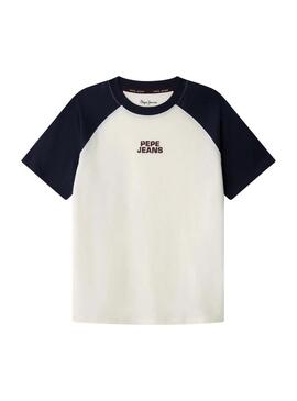 Maglietta Pepe Jeans Vanner Bicolor per bambino.