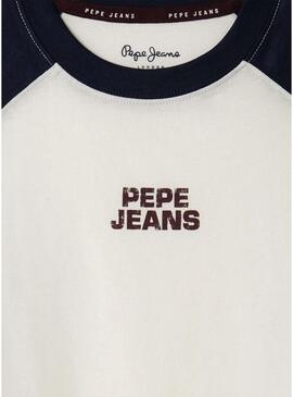 Maglietta Pepe Jeans Vanner Bicolor per bambino.