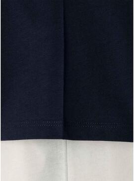 Maglietta Pepe Jeans Vanner Bicolor per bambino.