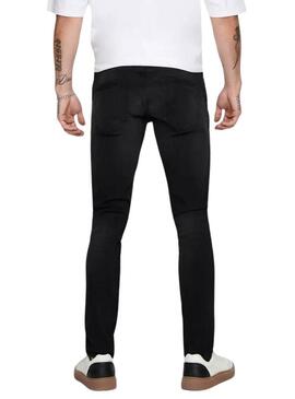 Pantaloni in denim Only and Sons Loom neri per uomo