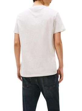 Maglietta Tommy Jeans Font Play grigia per uomo
