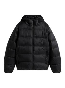 Giacca Tommy Jeans con cappuccio e logo nero per uomo