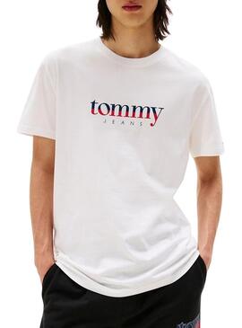 Maglietta Tommy Jeans DNA bianca per uomo