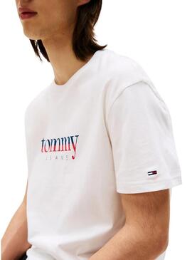 Maglietta Tommy Jeans DNA bianca per uomo
