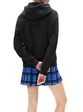 Felpa Tommy Jeans Logo nera per donna
