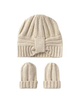Set Mayoral cappello e guanti beige per neonato