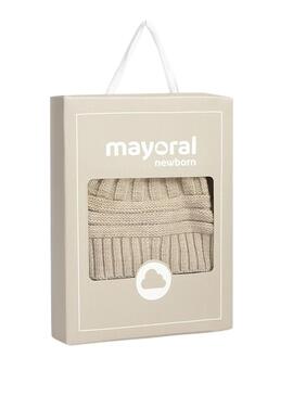 Set Mayoral cappello e guanti beige per neonato