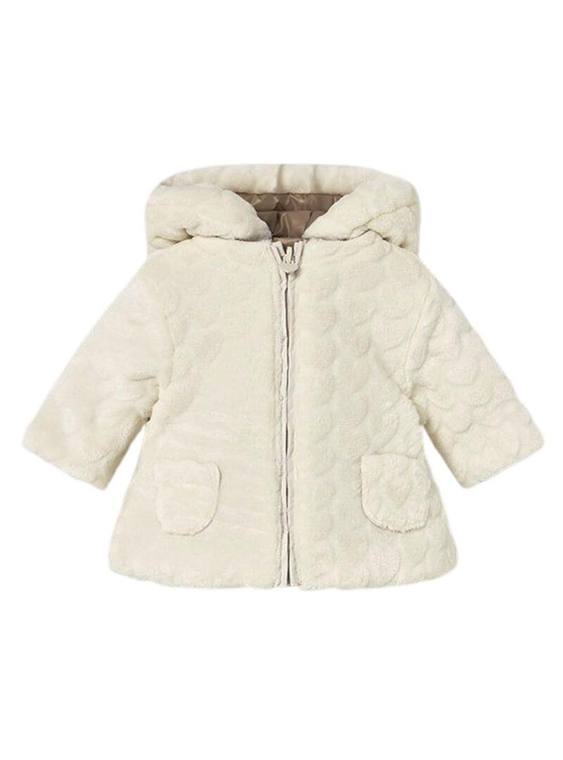 Cappotto Mayoral reversibile color biscotto per bambino