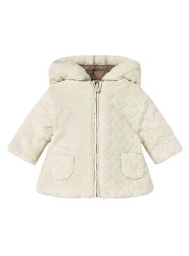 Cappotto Mayoral reversibile color biscotto per bambino