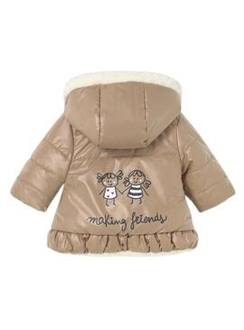 Cappotto Mayoral reversibile color biscotto per bambino