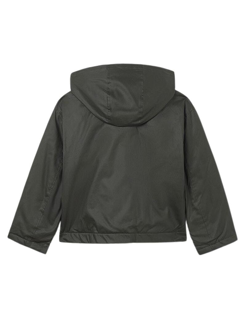 Giacca Mayoral cerata verde per bambina