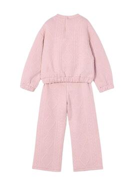 Tuta sportiva Mayoral imbottita rosa per bambina