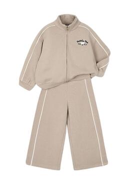 Tuta Mayoral a righe beige per bambina