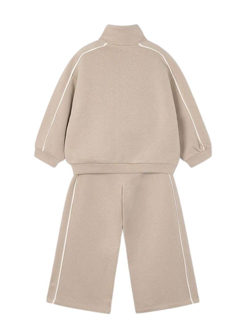 Tuta Mayoral a righe beige per bambina