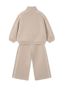 Tuta Mayoral a righe beige per bambina