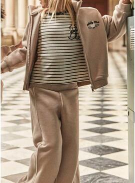 Tuta Mayoral a righe beige per bambina