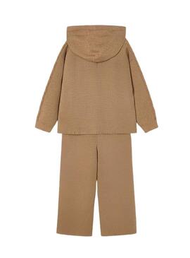 Set Mayoral pantaloni e maglione cammello per bambina