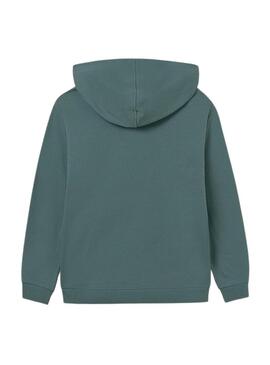 Felpa Mayoral con cappuccio verde per bambino