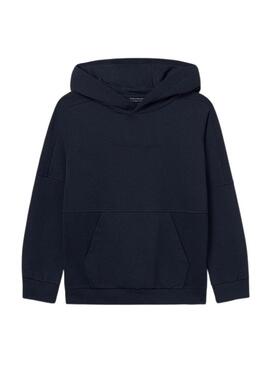 Felpa Mayoral ricamata blu marino per bambino