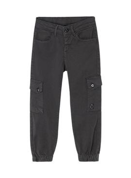 Pantaloni cargo grigi per ragazzo Mayoral