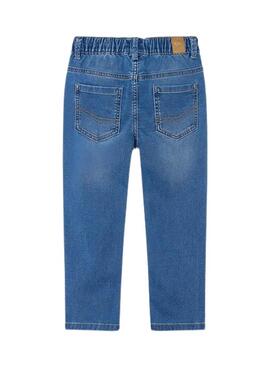 Pantaloni Mayoral in denim morbido jogger medio per bambino