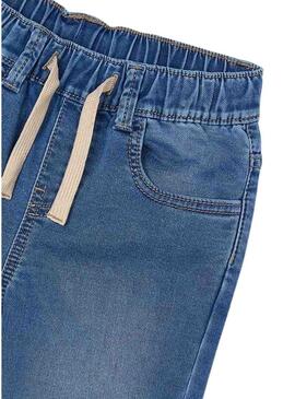 Pantaloni Mayoral in denim morbido jogger medio per bambino
