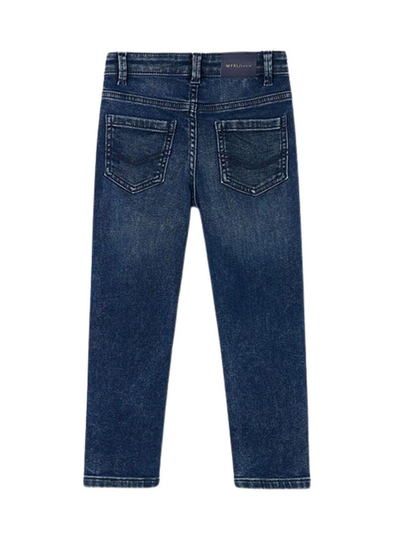Pantaloni in jeans Mayoral soft Blue Black per bambini