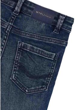 Pantaloni in jeans Mayoral soft Blue Black per bambini