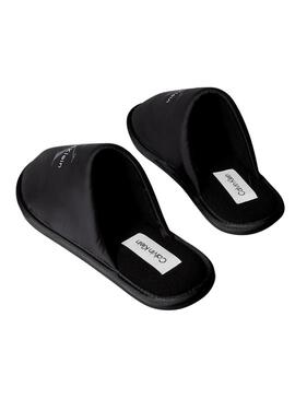 Pantofole da casa Calvin Klein Monologo nere da uomo