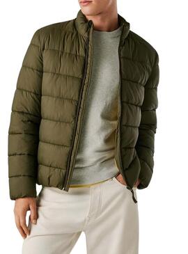 Giacca imbottita verde Pepe Jeans da uomo.