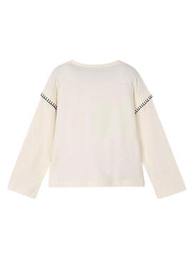 Maglietta Mayoral orso beige per bambina