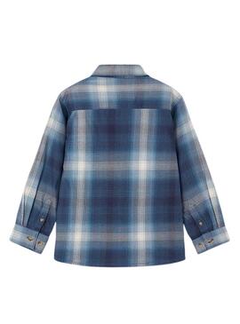 Camicia Mayoral a quadretti blu marino per bambino