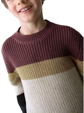 Maglia Mayoral a righe viola per bambino