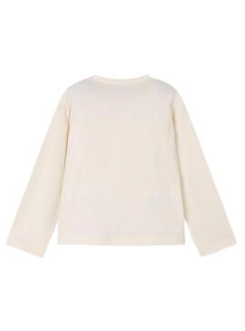 Maglietta Mayoral serigrafia beige per ragazza